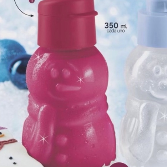 Tupperware Kids Eco Bottle 350 ml each Snowman (2) - Picture 3 of 8